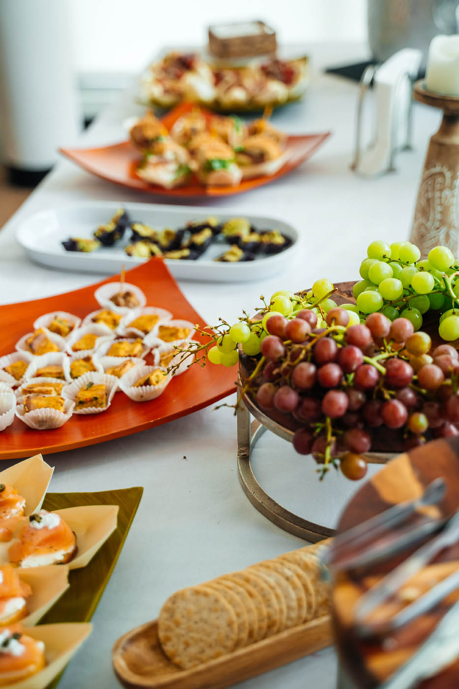A fresh plate of grapes at The Real Food Academy Tampa cooking birthday parties.