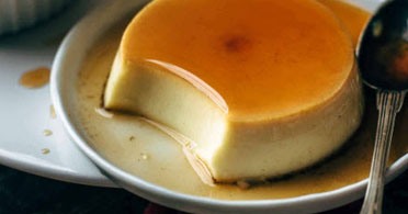 The Real Food Academy Tampa vanilla custard flan.