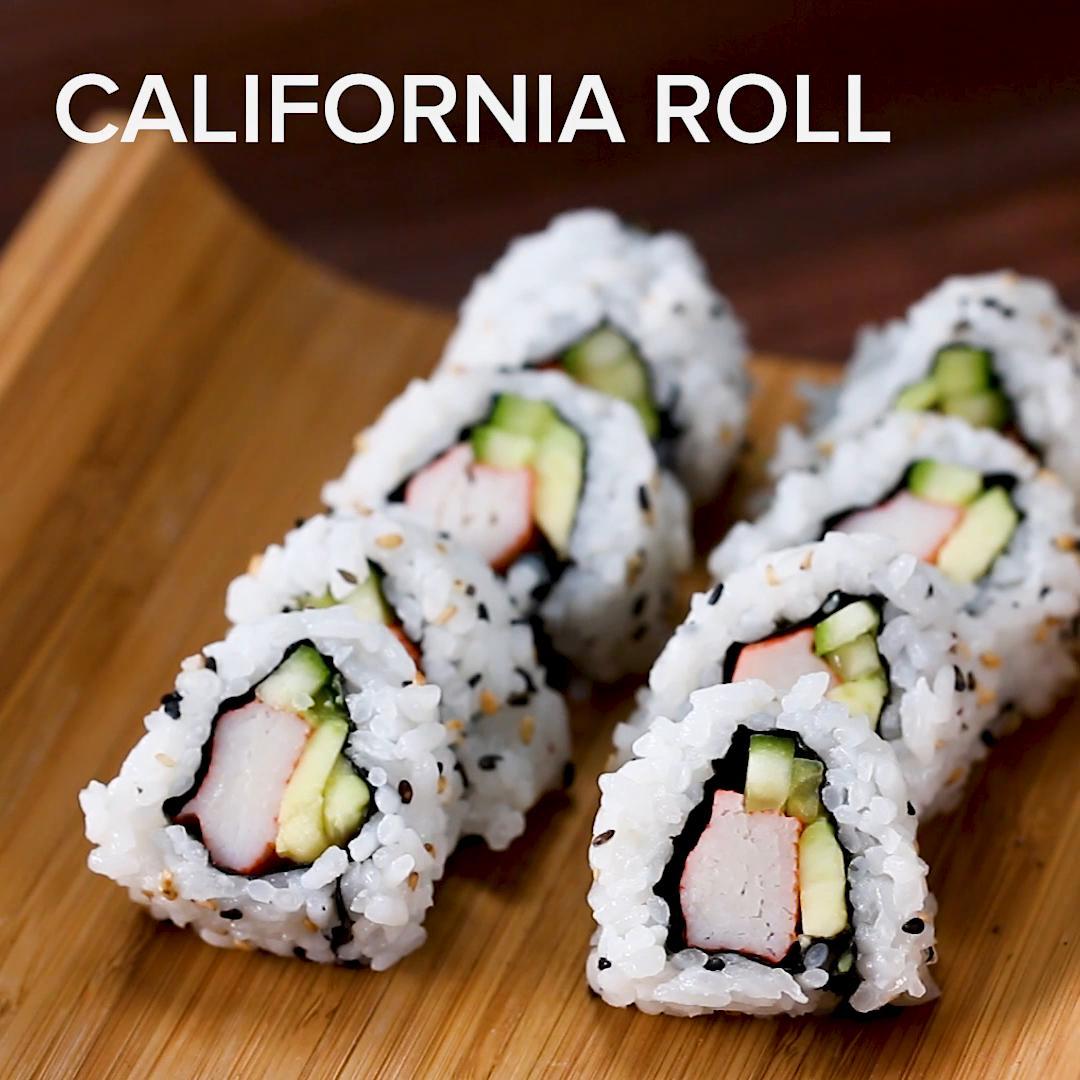 The Real Food Academy Miami california rolls recipe.