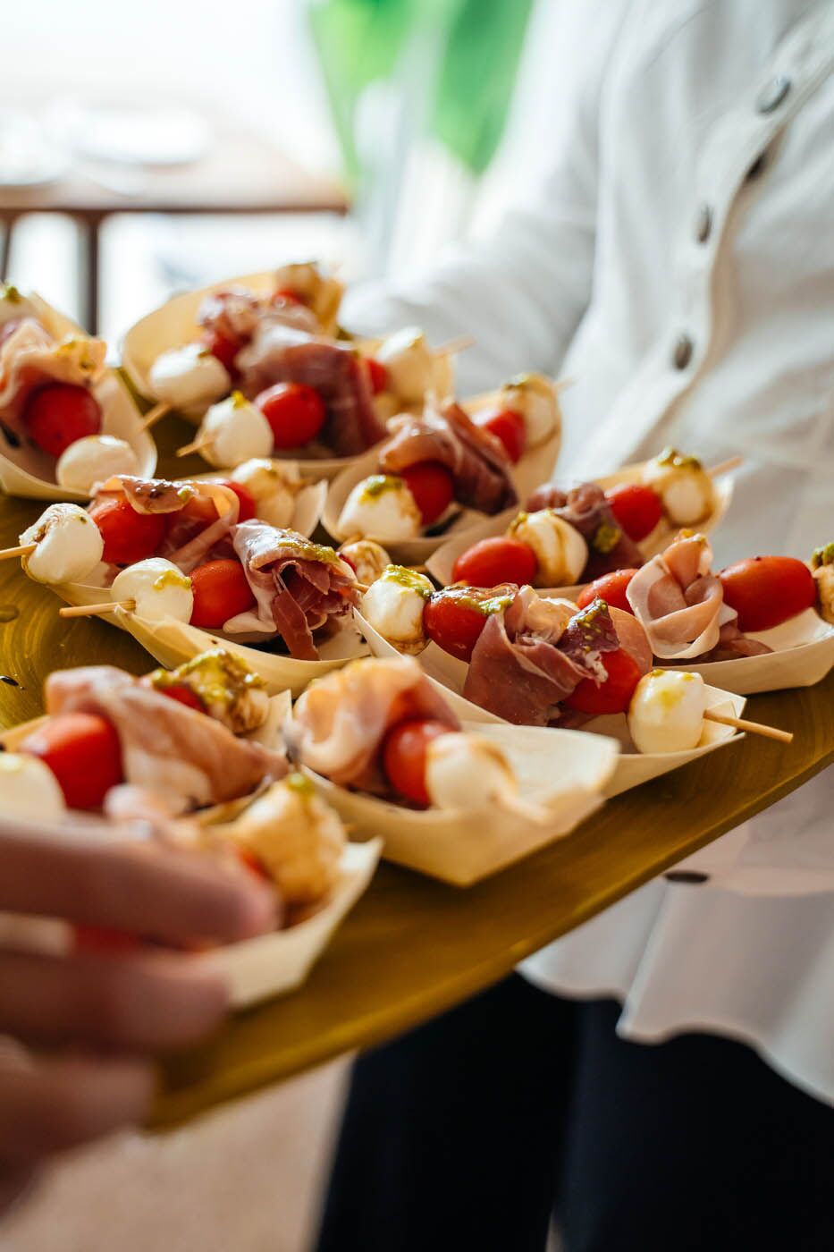 Fresh made appetizers at The Real Food Academy's cooking classes.