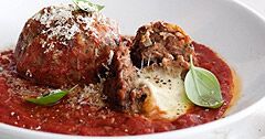The Real Food Academy Orlando fresh meatballs with mozzarella.