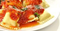 The Real Food Academy Orlando fresh ricotta cheese ravioli.