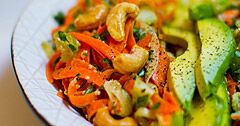 The Real Food Academy Orlando spicy smooth salad. 