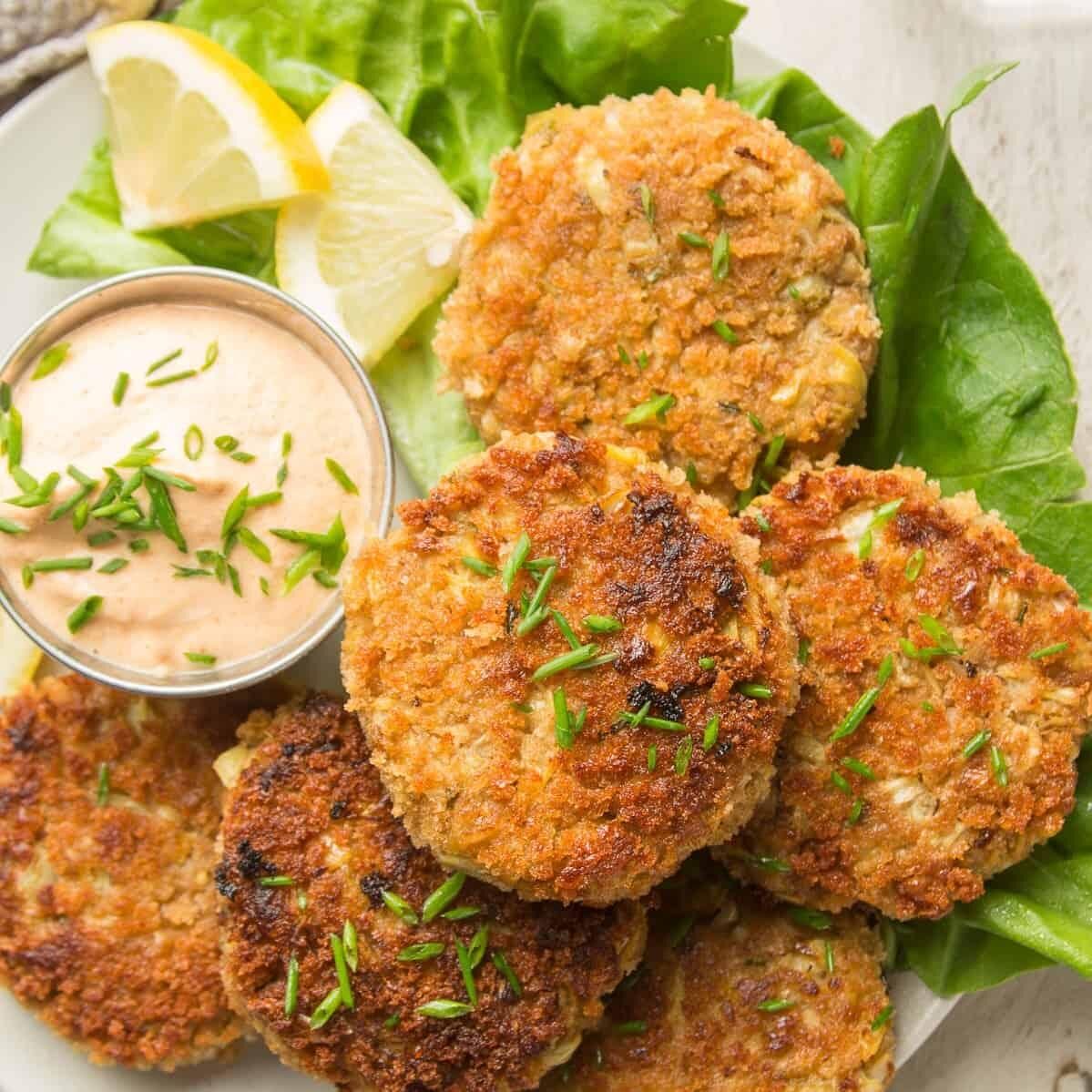The Real Food Academy Miami's vegan crab cake recipe.